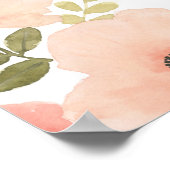 咲き誇る歓喜 | Pastel Peach ポスター (角)