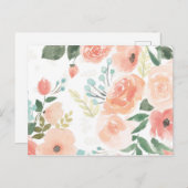 咲き誇る歓喜 | Pastel Peach ポストカード (正面/裏面)