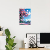 咲き誇る田舎 ポスター (ホームオフィス)