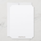 咲き誇る花のチャッパ ジューイッシュ ウェディング インビテーション (裏面)