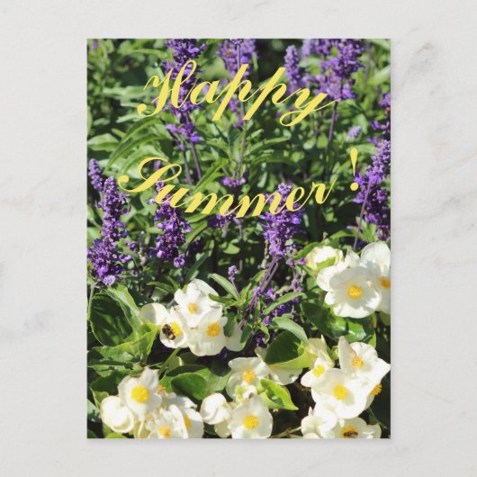 咲き誇る花びら ポストカード (正面)