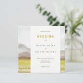 咲き誇る草原のウェディング 招待状 (スタンド正面)