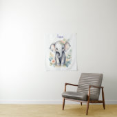 咲き誇る赤ちゃん象 タペストリー (インサイチュ)