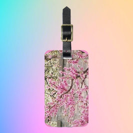 咲くさくらんぼとアプリコットの木 ラゲッジタグ