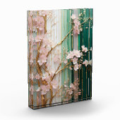 咲くさくらんぼ花の壁 フォトブロック (左)