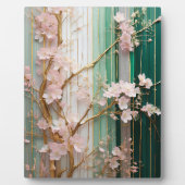 咲くさくらんぼ花の壁 フォトプラーク (正面)