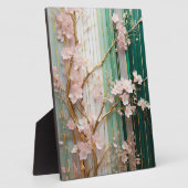 咲くさくらんぼ花の壁 フォトプラーク (側面)