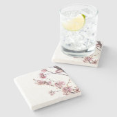 咲くさくらんぼ ストーンコースター (横)