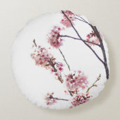 咲くさくらんぼ ラウンドクッション (裏面)