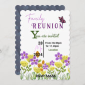 咲くつながり 招待状 (正面/裏面)