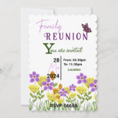 咲くつながり 招待状 (正面)