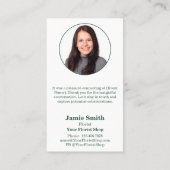 咲くつながり:素敵な出会い花屋 名刺 (裏面)