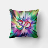 咲くはすの花の虹OM クッション (裏面)