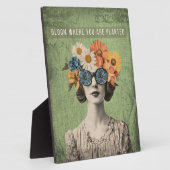 咲くは花の定位置 サルレアル Rain Woman フォトプラーク (側面)