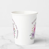 咲くべき場所で花を咲かせよう フローラル・モチベーション・ク 紙コップ (左)