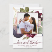 咲くイチジク |ムーディ素朴エレガントフローラ写真 サンキューカード (正面)