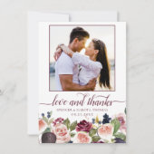 咲くイチジク |ムーディ素朴エレガントフローラ写真 サンキューカード (正面)