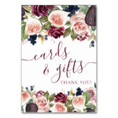 咲くイチジク |ムーディ素朴ーエレガントフローラギフト テーブルナンバー (裏面)