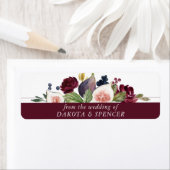 咲くイチジク |ムーディ素朴ーフローラ結婚式の引き出物 ラベル (インサイチュ)