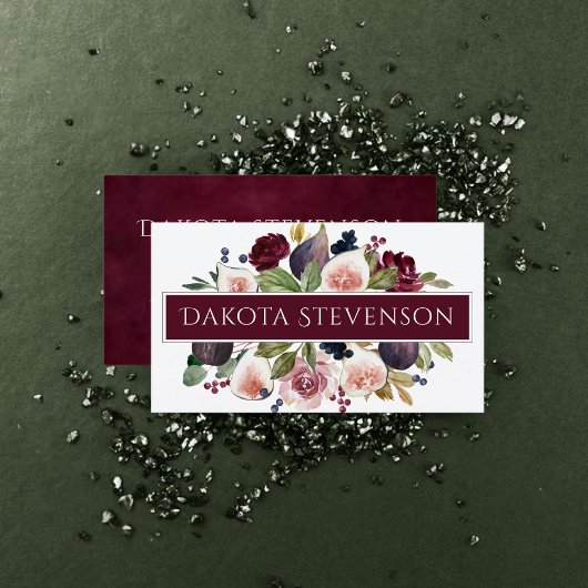 咲くイチジク |水エレガント色フローラブランディング 名刺