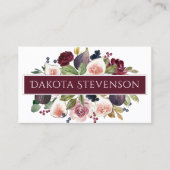 咲くイチジク |水エレガント色フローラブランディング 名刺 (正面)