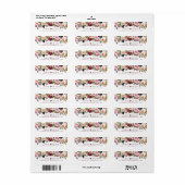 咲くイチジク | Moodyフローラとハートアドレス ラベル (フルシート)