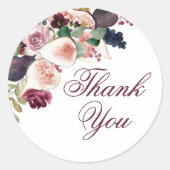 咲くイチジク | Moody 素朴 Fruitありがとうございました ラウンドシール (正面)