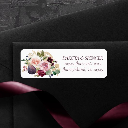 咲くイチジク | Moody 素朴 Fruit エレガント Blossom ラベル