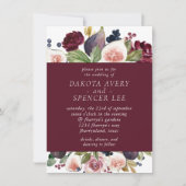 咲くイチジク | Moody 素朴 Fruit エレガント Blossom 招待状 (正面)