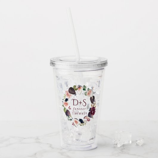 咲くイチジク | Moody 素朴 Monogramリース アクリルタンブラー (アイス正面)