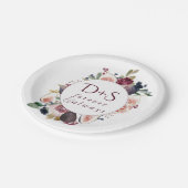 咲くイチジク | Moody 素朴 Monogramリース ペーパープレート (アングル)