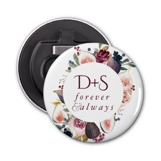 咲くイチジク | Moody 素朴 Monogramリース 栓抜き (正面)