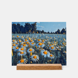 咲くカモミールの畑 アクリルサイン