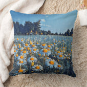 咲くカモミールの畑 クッション (ブランケット)