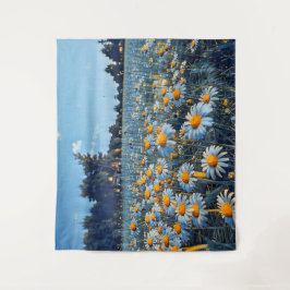 咲くカモミールの畑 タペストリー