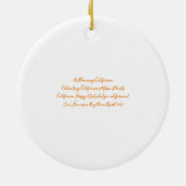 咲くカリフォルニアのケシ セラミックオーナメント (裏面)