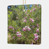 咲くカリフォルニアの砂漠の柳 セラミックオーナメント (左)