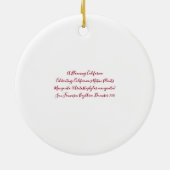 咲くカリフォルニア：マンザニータ セラミックオーナメント (裏面)