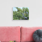 咲くカリフォルニア：青い花 キャンバスプリント (インサイチュ (リビング))