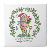 咲くクリスマス タイル (正面)