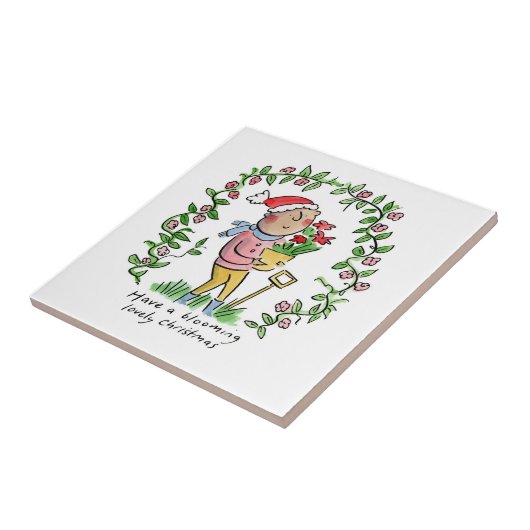 咲くクリスマス タイル (側面)