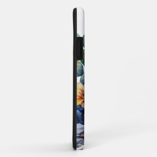 咲くサボテンと多肉植物 Case-Mate iPhoneケース (裏面/右)