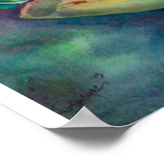 咲くサボテン ポスター (角)