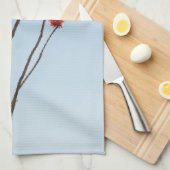 咲くサボテン-皿タオル キッチンタオル (四つ折り)