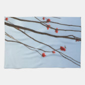 咲くサボテン-皿タオル キッチンタオル (横)