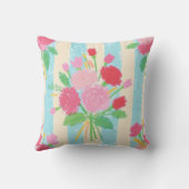 咲くストライプ クッション (裏面)