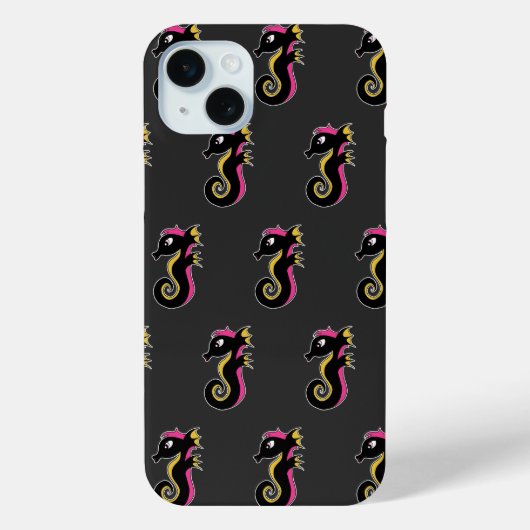 咲くネオンシーホース Case-Mate iPhoneケース (裏面)