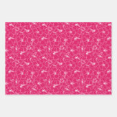 咲くハイビスカスの花（ピンク） ラッピングペーパーシート (正面)