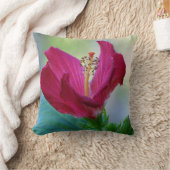 咲くハイビスカス枕 クッション (ブランケット)