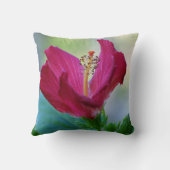 咲くハイビスカス枕 クッション (裏面)